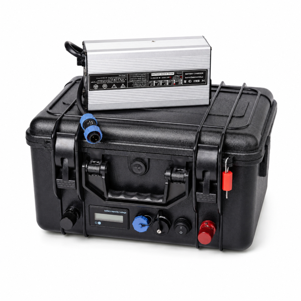 Batteria Litio in Valigia Nautica 24V - 100AH Bms Bt